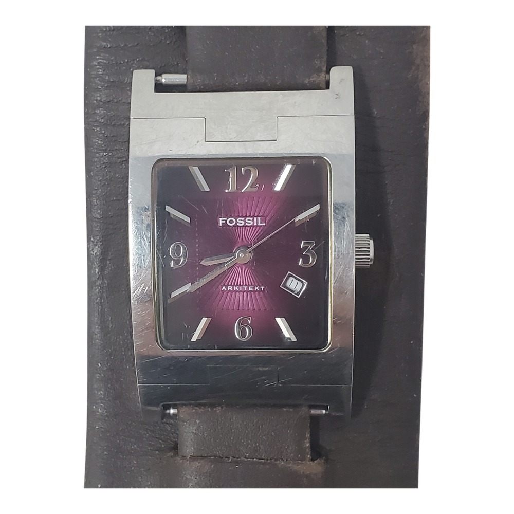 Fossil Arkitekt FS-2977 Sears 50th Anniversary Limited Edition Watch Purple Dial